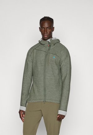 HÖDUR HOODED ZIP - Jaka ar rāvējslēdzēju - burnt olive