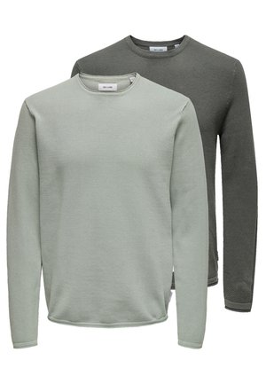 2PACK - Pullover - grau/grün