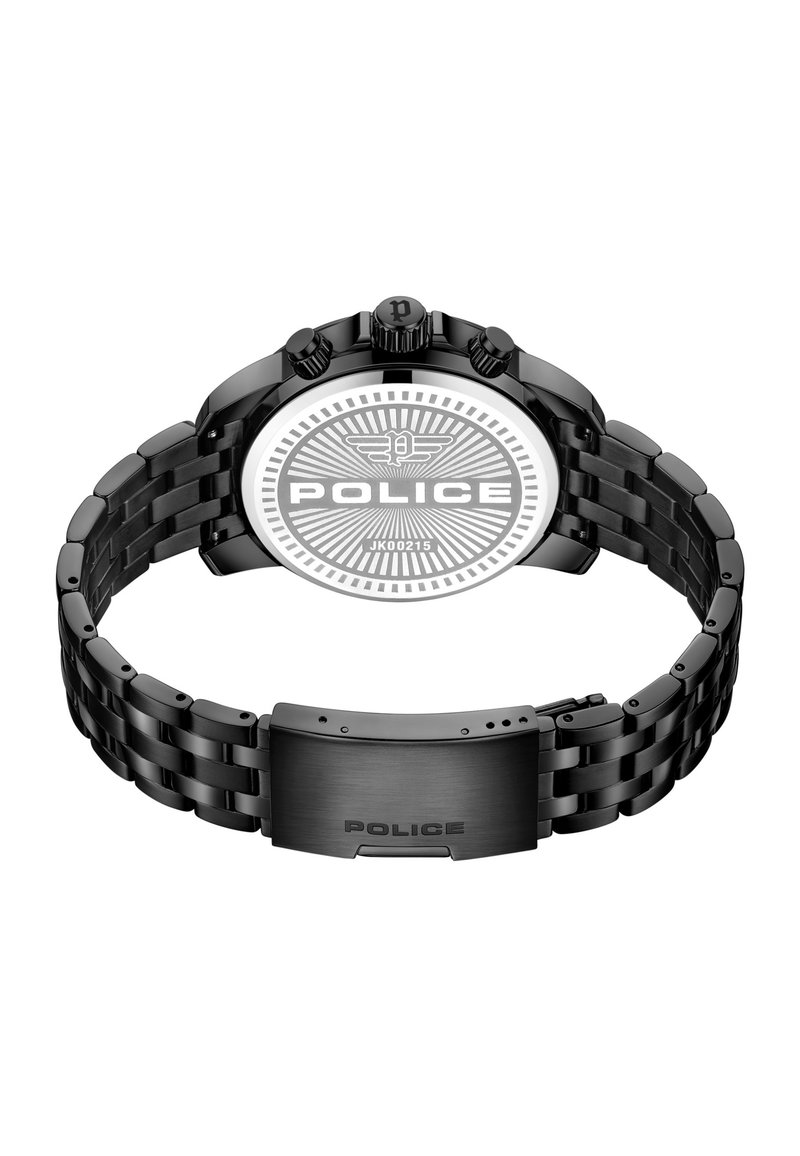 Police MENSOR Orologio Uomo Analogico Al Quarzo – Cassa 44 Mm, Cinturino Acciaio Grigio