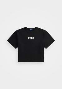 LOGO COTTON JERSEY CREWNECK TEE - Majica kratkih rukava s printom - black