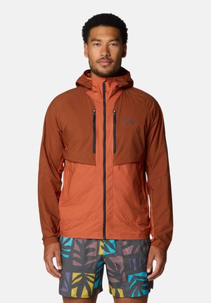 Mountain Hardwear, MOUNTAIN HARDWEAR JACKEN M KOR AIRSHELL™ HYBRID HOODED JACKET - Giacca a vento - iron oxide raw carnelian