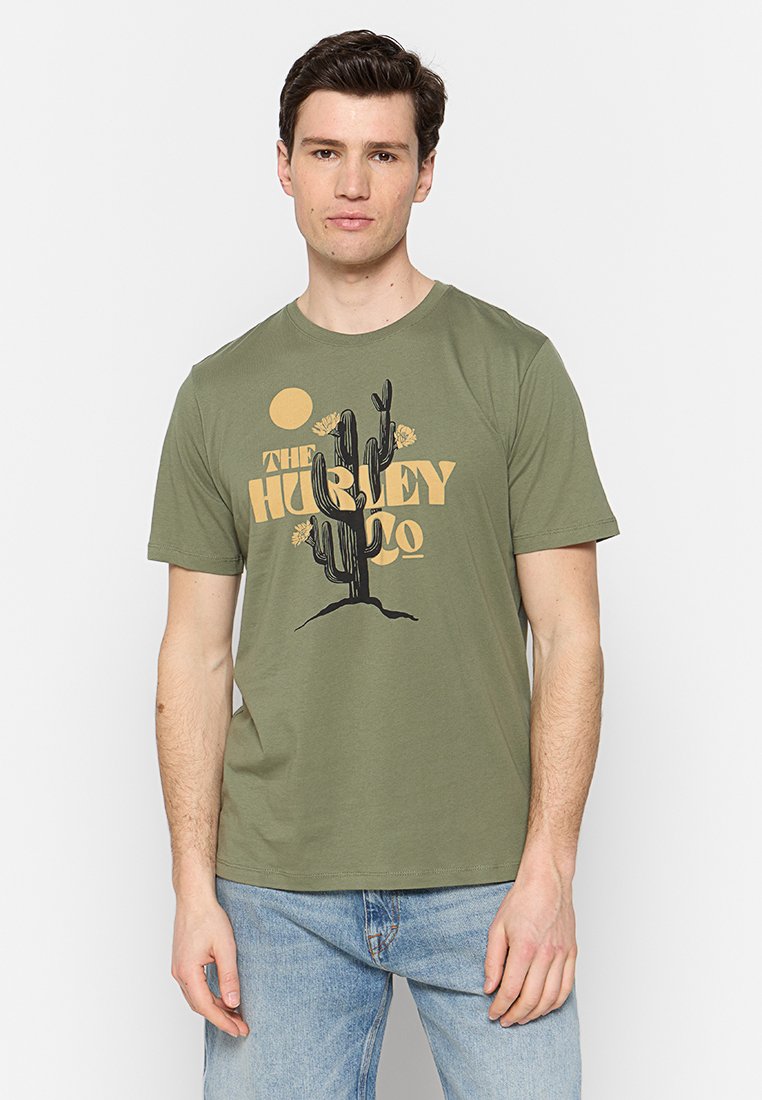 hurley T-shirt print groen