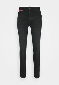 Calças de ganga de corte skinny - washed black