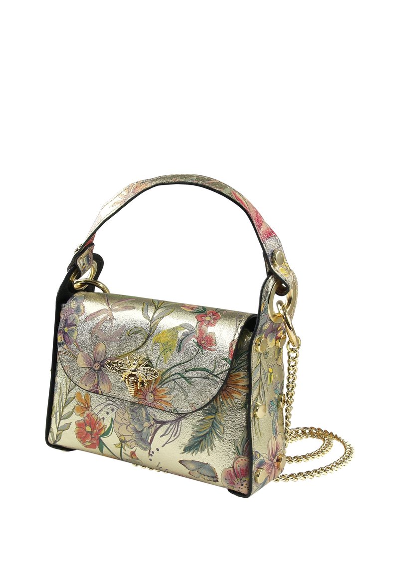 DrachenLeder Handtas - goldfarben farbig