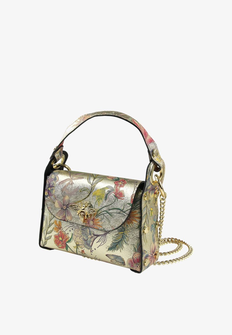 DrachenLeder Handtas - goldfarben farbig