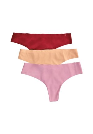 3 PACK - Tanga - flesh