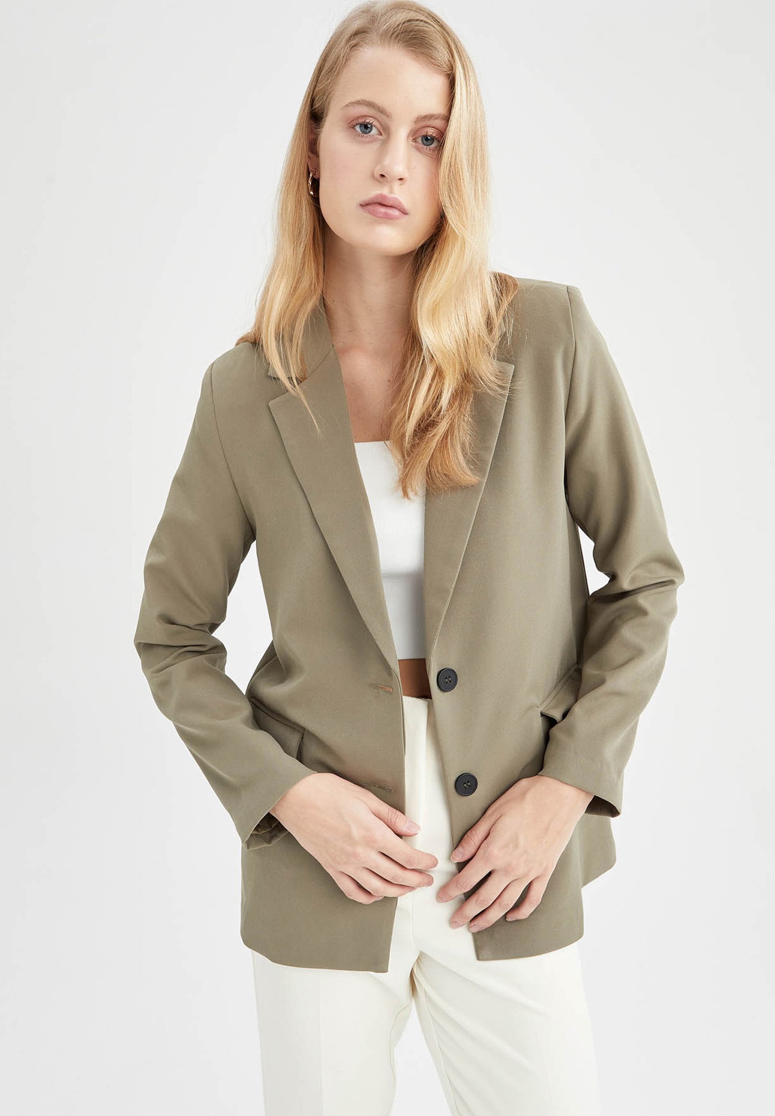 DeFacto LOOSE FIT - Blazer - green/dark 