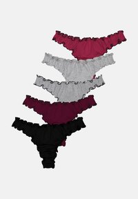 Sélectionné, burgendy/grey melange/black