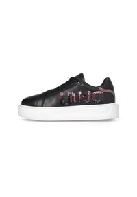 LIU JO PLATFORM WITH MAXI LOGO - Sneakers basse - black
