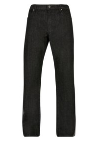 TRIANGLE - Šiek tiek platėjantys apačioje džinsai - black washed
