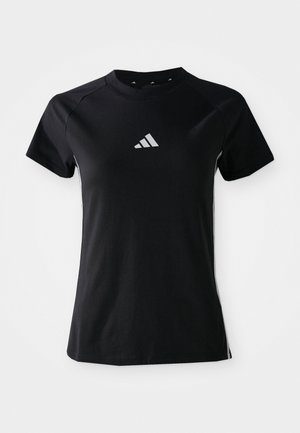 TEE - Print T-shirt - black/silver-coloured