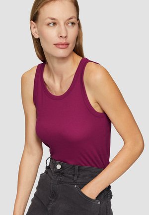 s.Oliver TANK STRETCH - Top - burgund