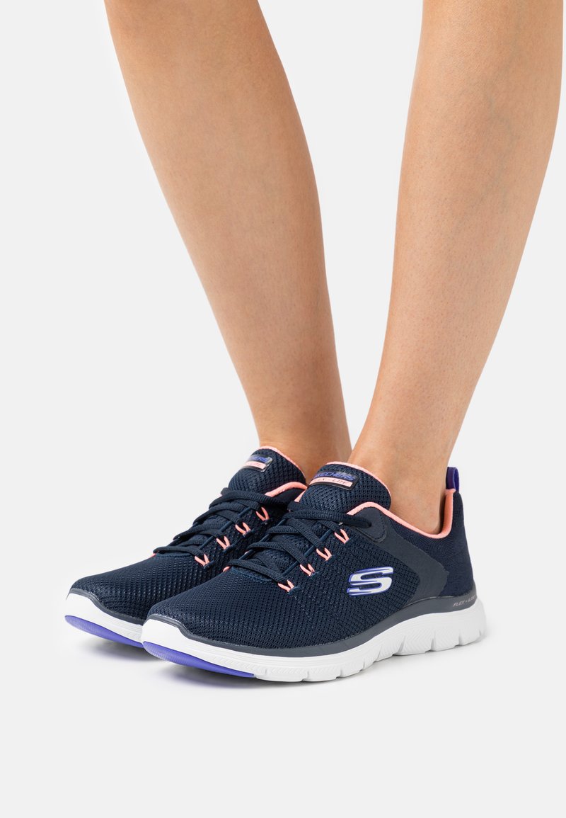 skechers navy flex appeal 2.0 trainers
