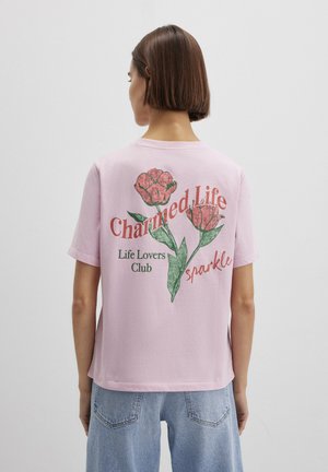 GRAPHIC FLOWER PRINTED - T-Shirt print - pink nectar