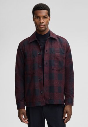 NORIN - Lichte jas - bordeaux/navy