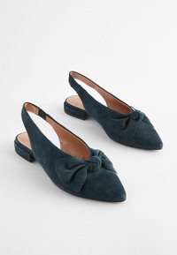 Next FOREVER COMFORT POINT TOE BOW - Takaa avoimet ballerinat - navy
