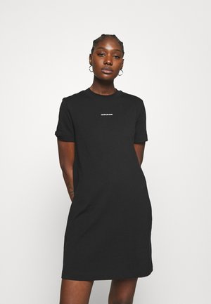 MICRO BRANDING DRESS - Sukienka z dżerseju - black