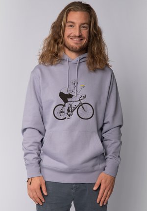 FAHRRAD UND PIZZA - Kapuzenpullover - lavender