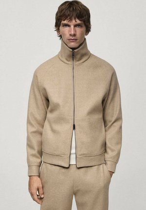 Sweater met rits - beige