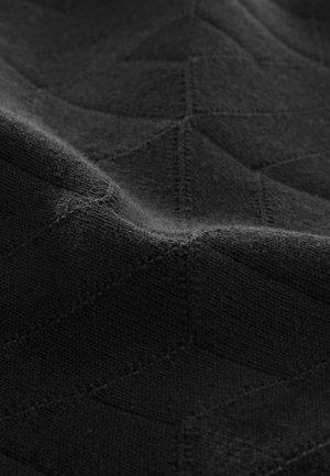 Next REGULAR FIT - ZIP NECK - Polo - black