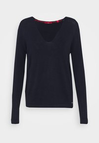 s.Oliver Stickad tröja - dark blue