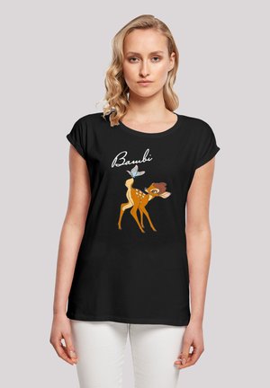 DISNEY BAMBI SCHMETTERLING TAIL - Print T-shirt - black