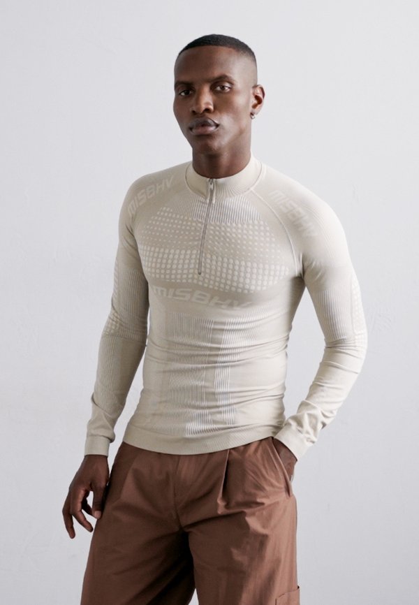 SPORT EUROPA QUARTER ZIP LONGSLEEVE - Long sleeved top - beige2