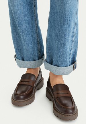 Lasocki, LASOCKI LOAFERS WOMEN'S BROWN 5907964455479 - Scarpe senza lacci - brown