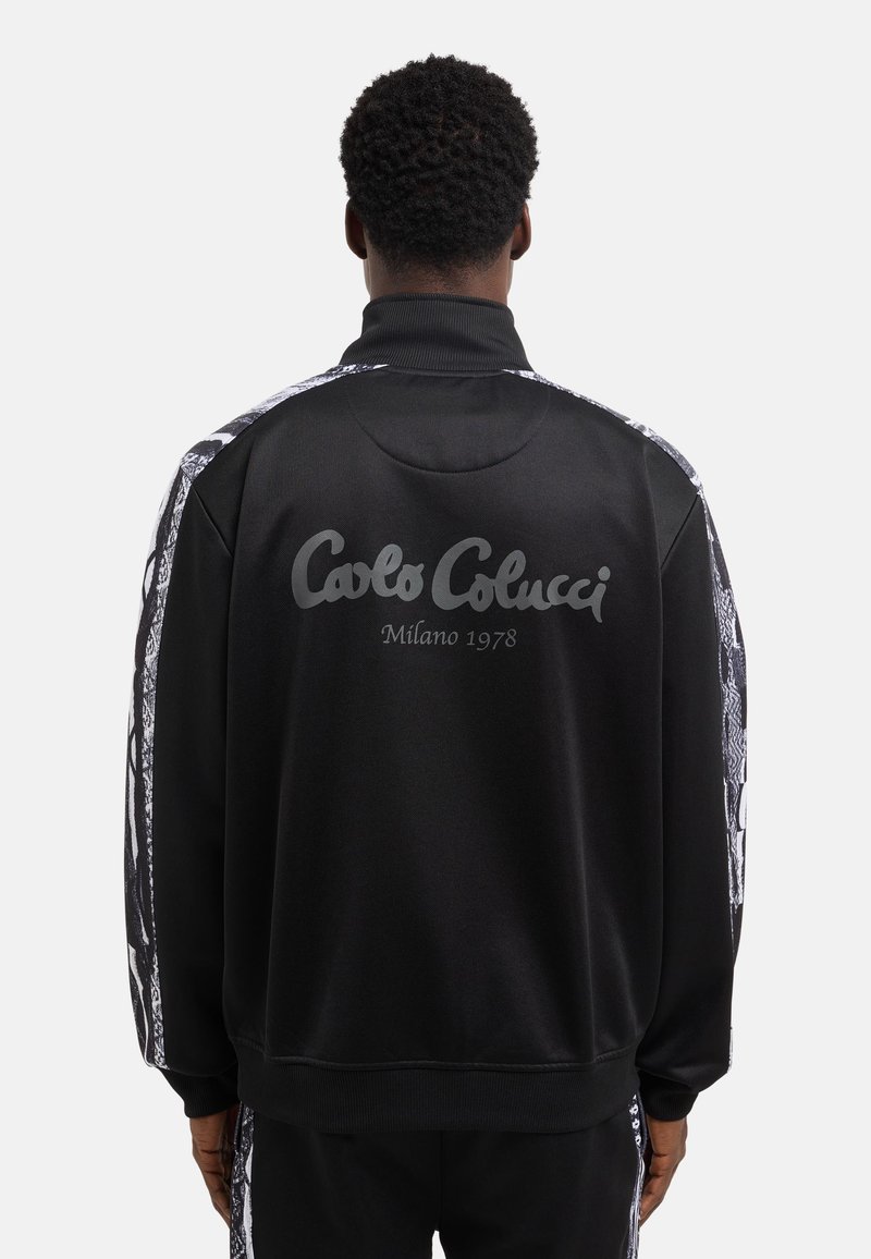 Carlo Colucci - TRACKSUIT JACKET UNISEX - Sportovní bunda - black, Zvětšit