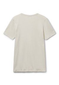 United Colors of Benetton WITH GLITTER PRINT LOGO - Camiseta estampada - beige