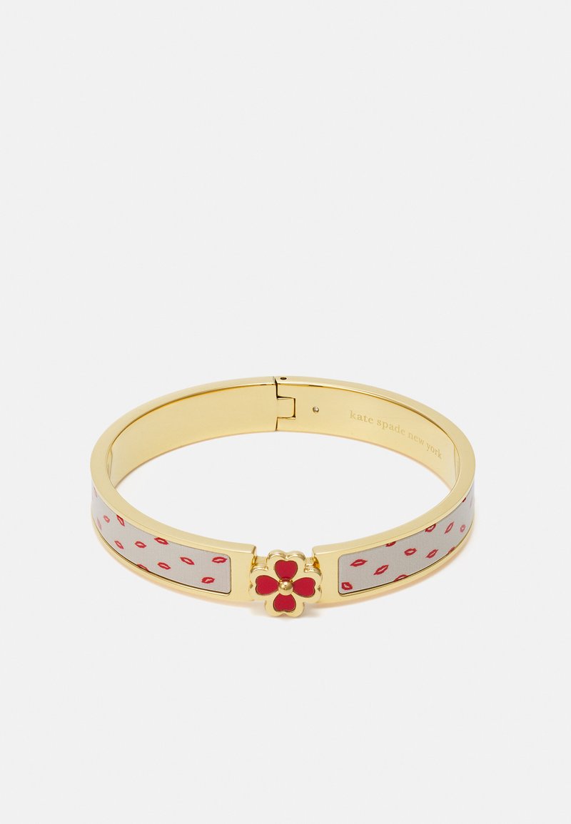 kate spade new york HERITAGE FLOWER HINGED BANGLE Bracelet white