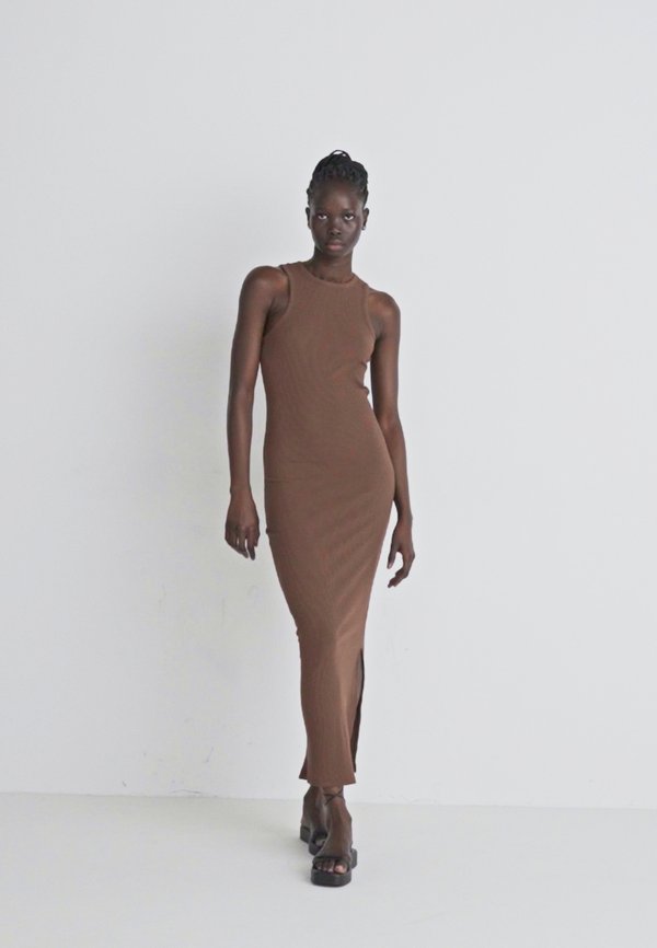 SLFANNA ANKLE TANK - Jersey dress - chestnut4