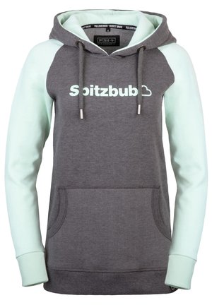 ALINA - Hoodie - grau/türkis