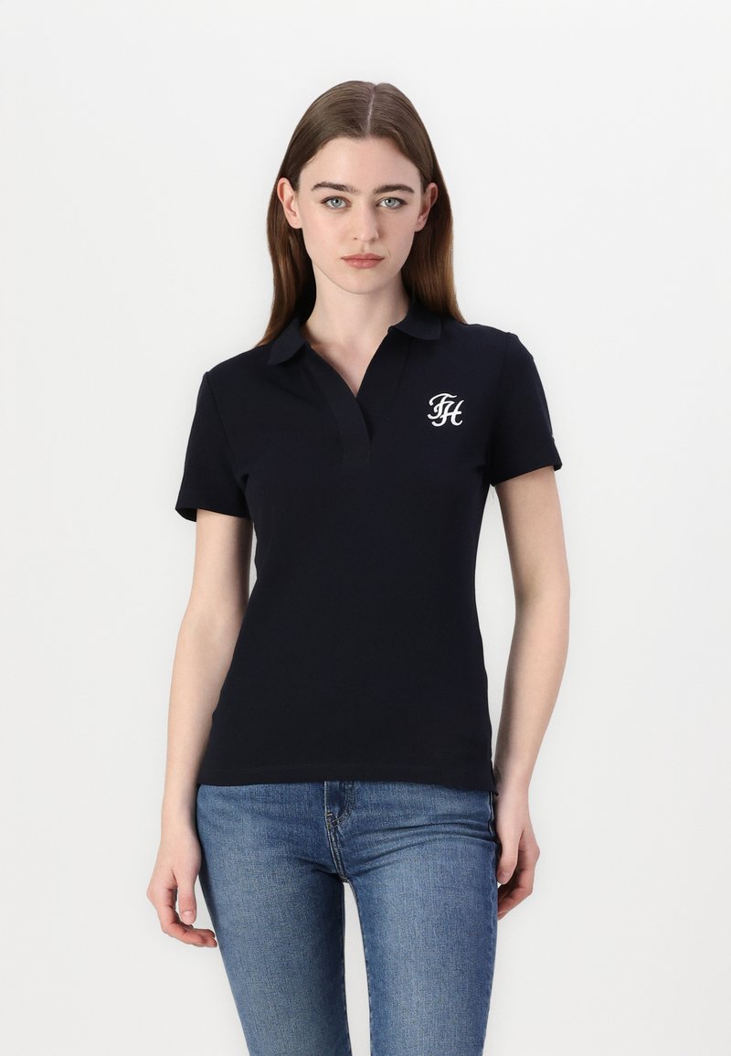 Tommy Hilfiger SLIM SCRIPT  - Polo - desert sky
