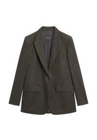 WITH LAPEL - Blazer - mottled dark brown