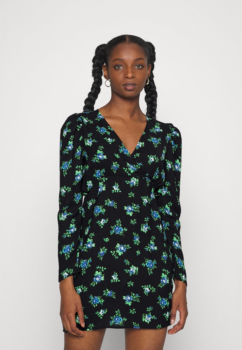 Vero Moda Petite VMBELLA GINNY MINI DRESS - Vestido de dia - black/bella