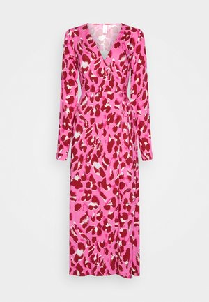 YAS Tall YASSAVANNA LONG WRAP DRESS  - Maxikjoler - phlox pink/pink liro