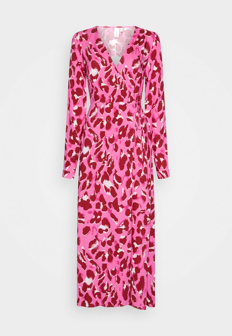 YAS Tall YASSAVANNA LONG WRAP DRESS - Maxi-jurk - phlox pink/pink liro
