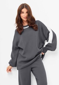 Cesare Gaspari JOGGER SET - Pantaloni de trening - grey