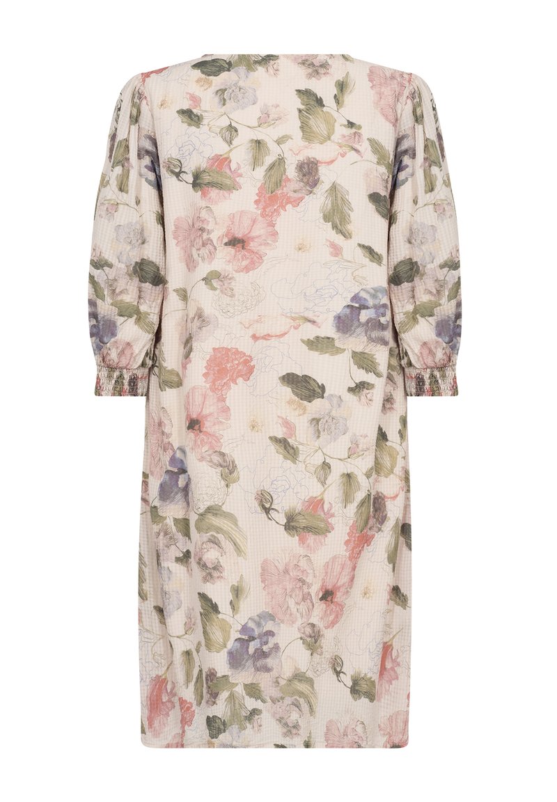 Cream CRHAILEY - Day dress - sepia rose flower/coral - Zalando