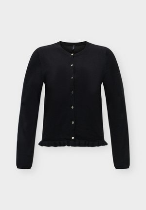 ONLY, ONLCINDEREL ONECK FRILL - Ζακέτα - black detail:gold button