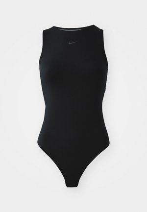 Nike Sportswear TANK BODYSUIT - Top - black/smoke grey/dark smoke grey