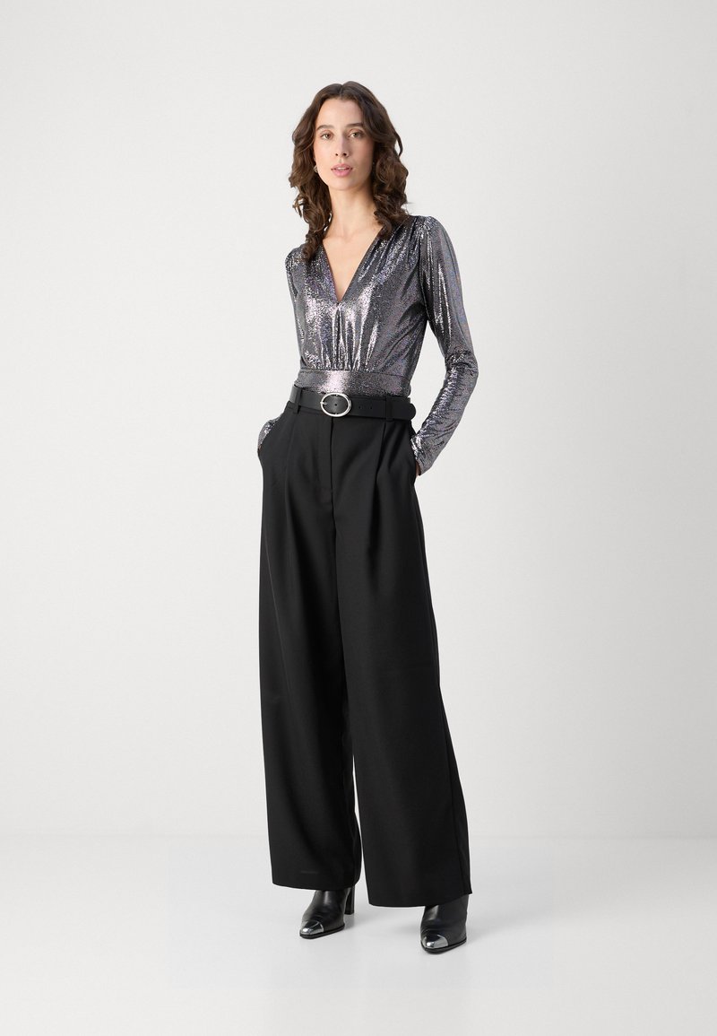 Haut Manches Longues Morgan Femme – Taille M – Bleu – Occasion Très Bon État