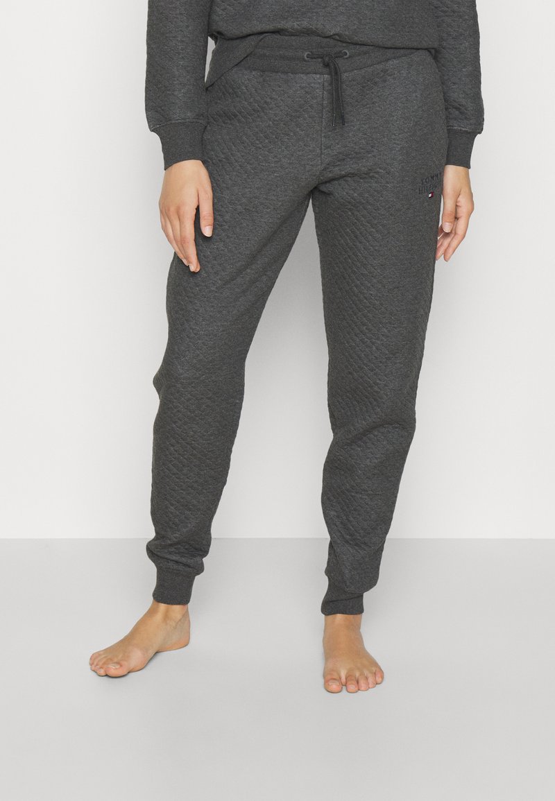 Tommy Hilfiger QUILTED TRACK PANT Pyjama bottoms dark grey/dark
