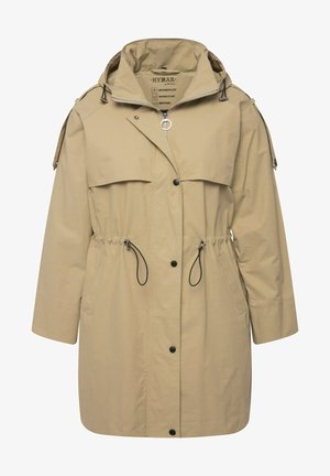 Ulla Popken, HYPRAR FUNCTONELE WATERAFSTOTEND CAPUCHON - Parka - beige