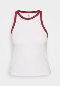 ONLVELA LIFE - Top - bright white/ruby wine