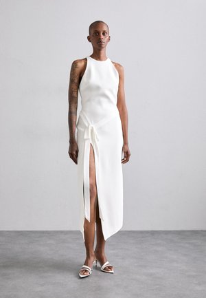BOW DETAIL MIDI DRESS - Iltapuku - white