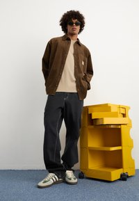 Carhartt WIP FLINT SHIRT - Shirt - chocolate rinsed