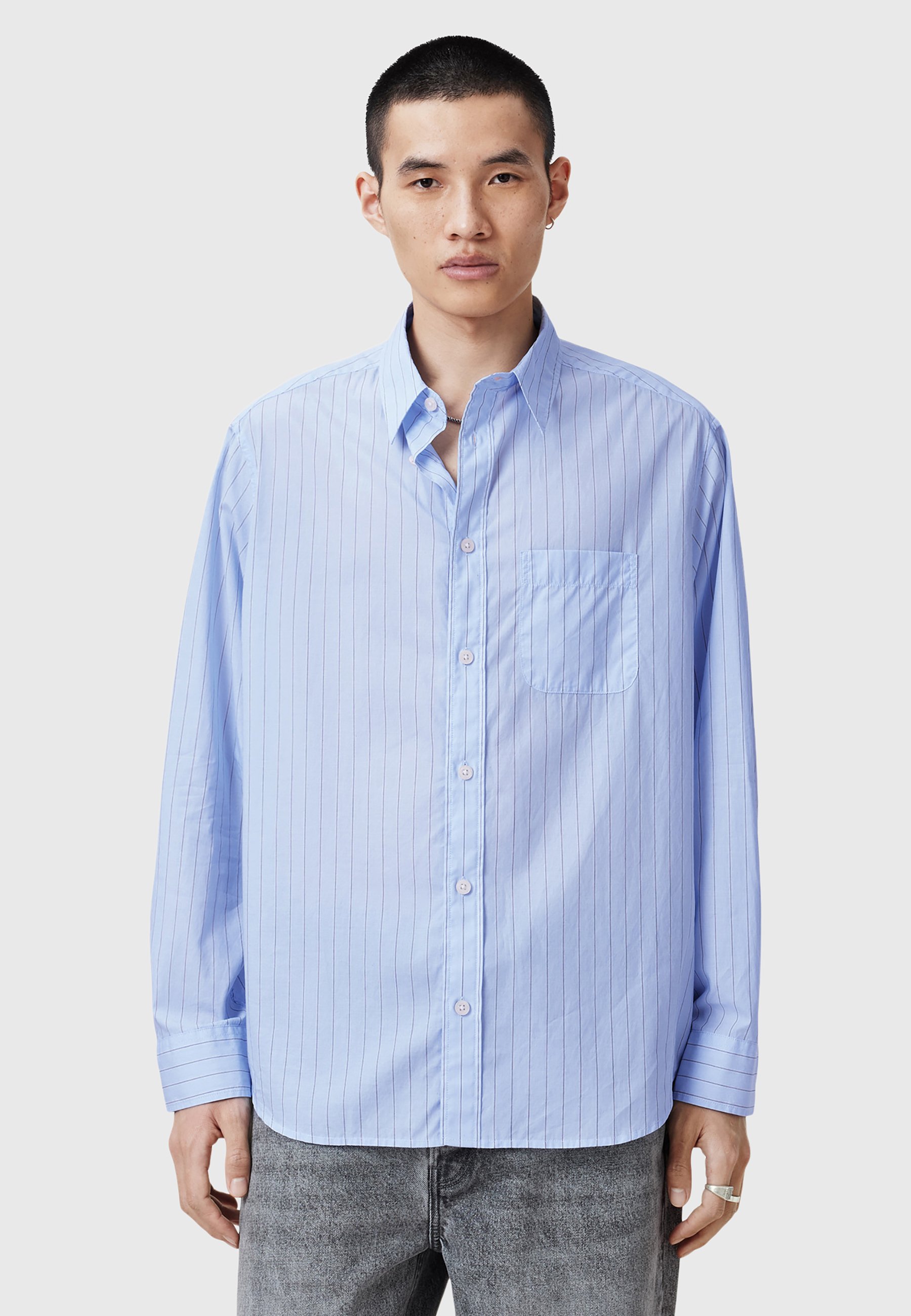 Chemise De Pêche Magellan – Homme – Taille M – Bleu Clair – Manches Courtes