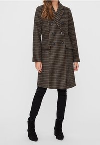 Vero Moda Klassisk frakke - mottled brown